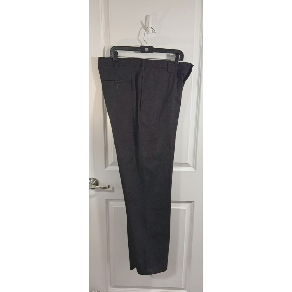 Banana Republic Stretch Wool Pants Flat Front Mid Rise 36x32 Classic Fit Gray